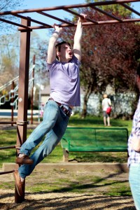 Derek, musician and playground gymnast.